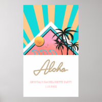 Hot Tropical Beach Bachelorette Party Neon