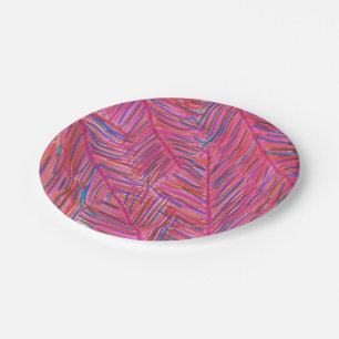 Hot Tropical Nights Paper Plate