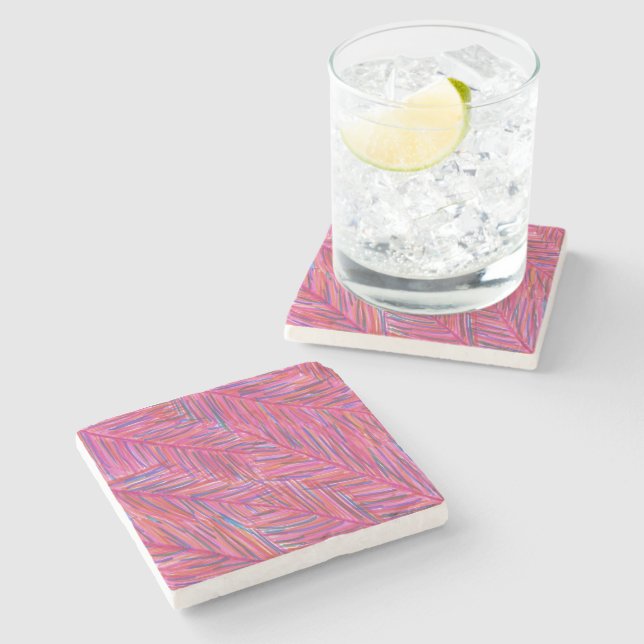 Hot Tropical Nights Stone Coaster (Side)