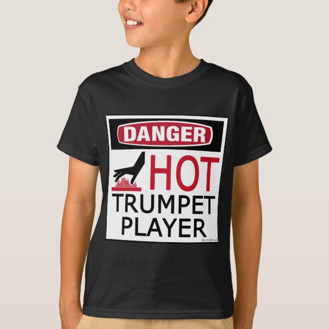 Hot Trumpet Player T-Shirt (Front)
