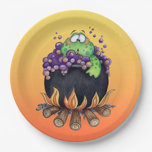 Hot Tub Paper Plate (Front)