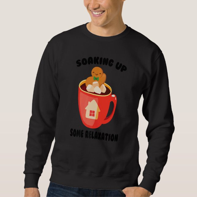 Hot Tub Soaking Up Some Relaxation Spa Cookie Sweatshirt (Front)