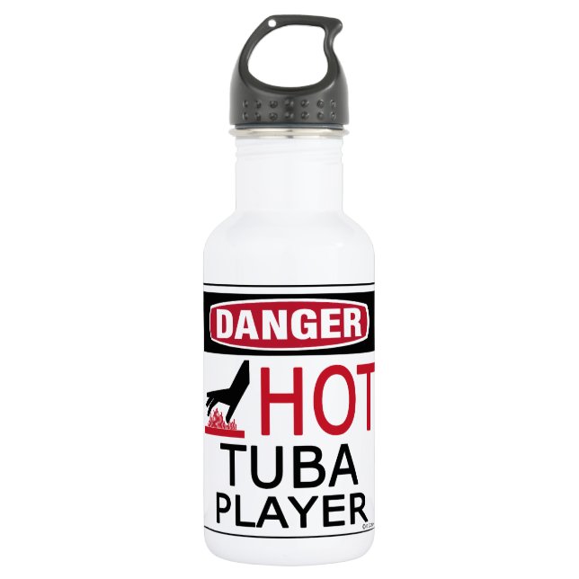 Hot Tuba Player 532 Ml Water Bottle (Front)