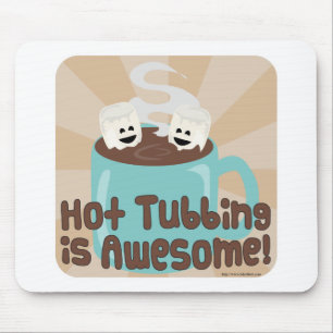 Hot Tubbing Marshmallows Mouse Pad