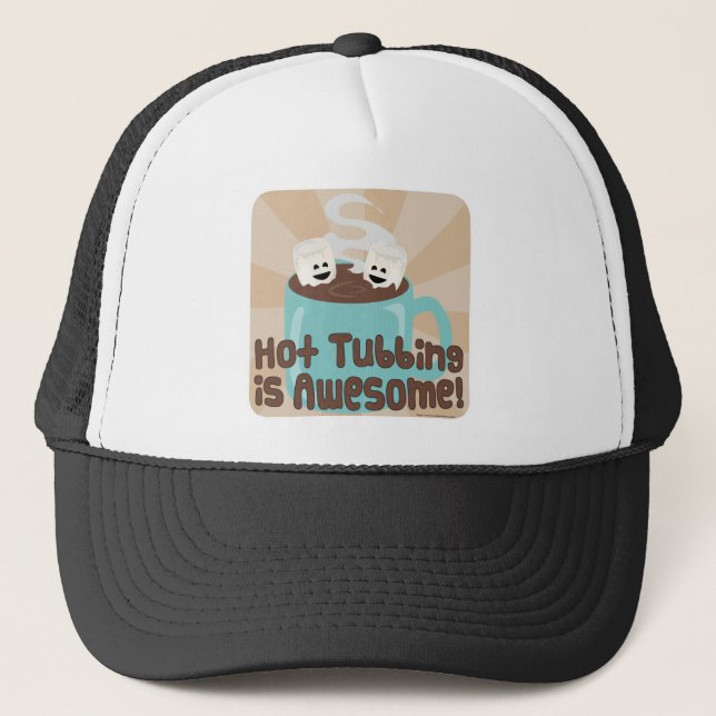 Hot Tubbing Marshmallows Trucker Hat (Front)