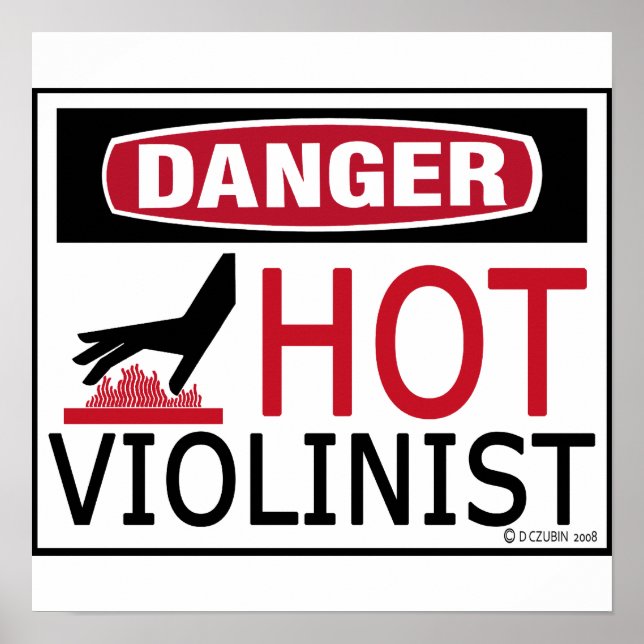 Hot Violinist Poster (Front)