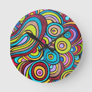  Hot Water Wall Clock, 8" Round Acrylic Round Clock