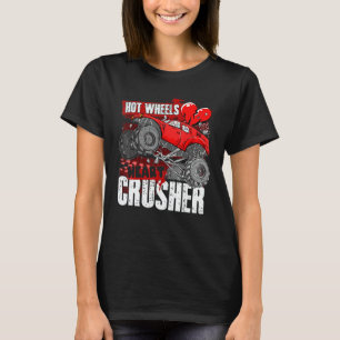 Hot Wheel Valentines Day Hearts Crusher Monster Tr T-Shirt