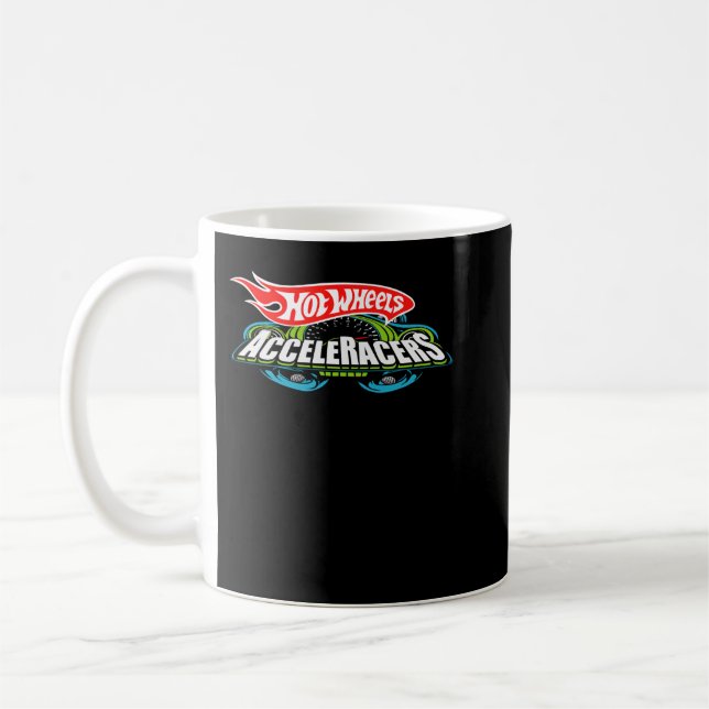 Hot Wheels AcceleRacers Logo Classic T Shirt Coffee Mug (Left)