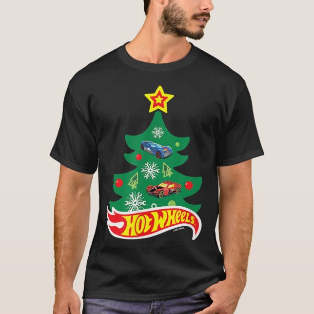 Hot Wheels - Hot Wheels Christmas Tree T-Shirt (Front)