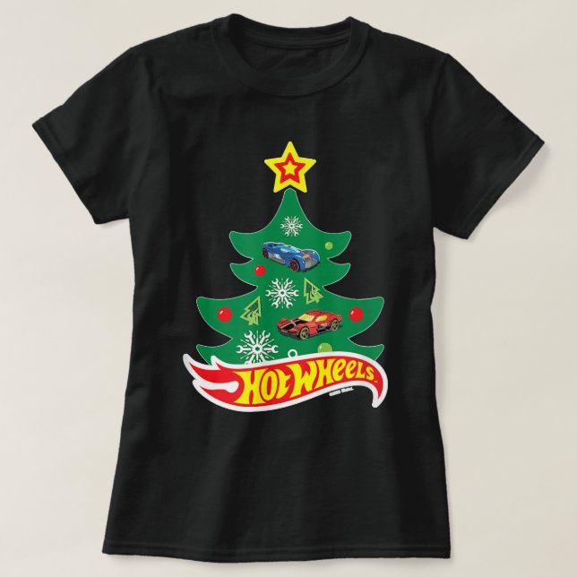 Hot Wheels Hot Wheels Christmas Tree T-Shirt (Design Front)