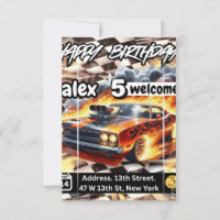 Hot Wheels Invitations & Announcements