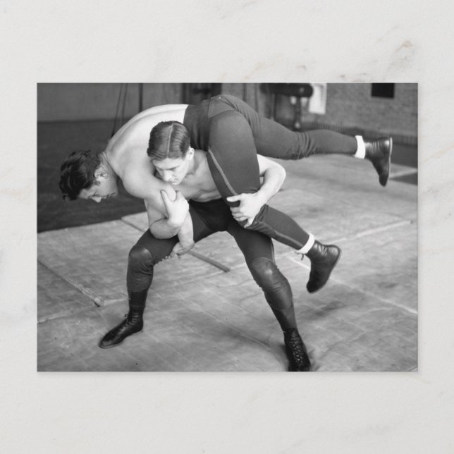 Hot Wrestlers Postcard (Front)