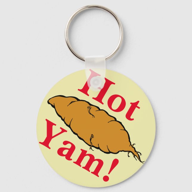 Hot Yam! Keychain (Front)