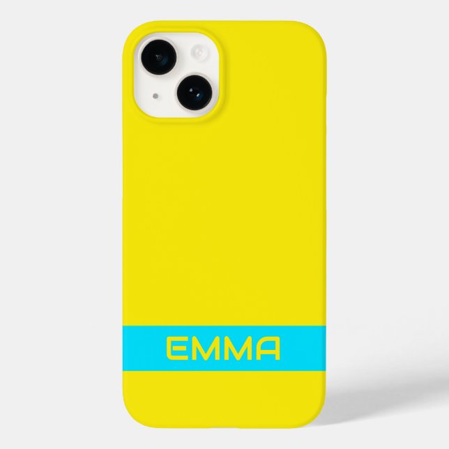 Hot Yellow iPhone 14 Pro Max Case (Back)