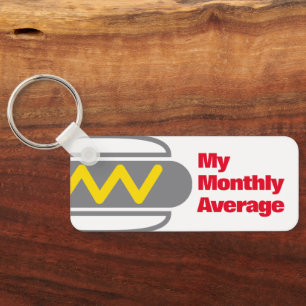 Hotdog addicted certificate tag key ring