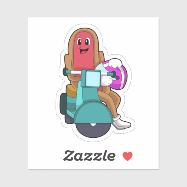 Hotdog as Biker with Scooter.PNG (Sheet)