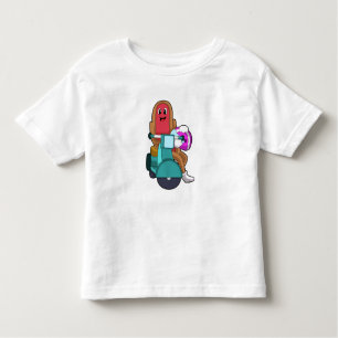 Hotdog as Biker with Scooter.PNG Toddler T-Shirt