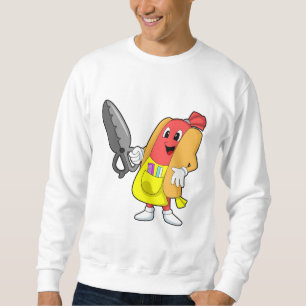Hotdog as Hairdresser with Scissors Sweatshirt