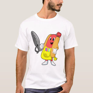Hotdog as Hairdresser with Scissors T-Shirt