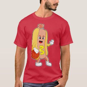 Hotdog Basketball player Basketball T-Shirt
