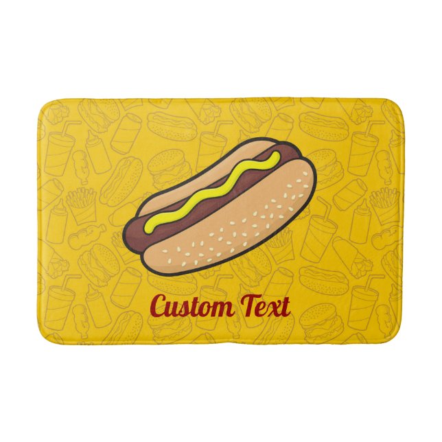 Hotdog Bathroom Mat (Front)