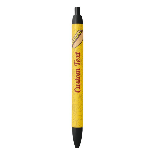 Hotdog Black Ink Pen (Front Vertical)