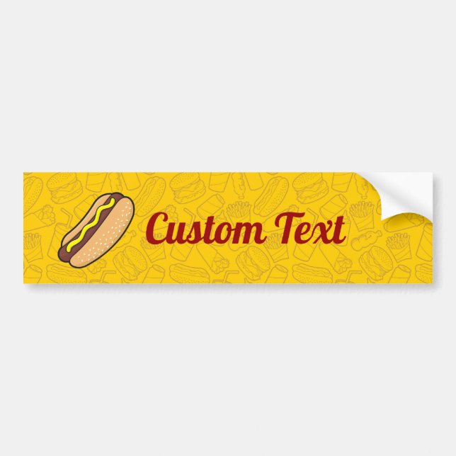 Hotdog Bumper Sticker (Front)