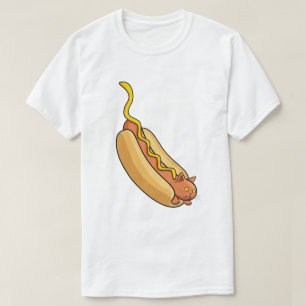 Hotdog Cat T-Shirt