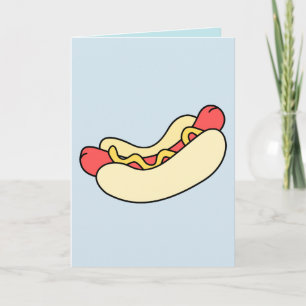 HOTDOG GREETING CARDS, Blank inside, All occasion Card