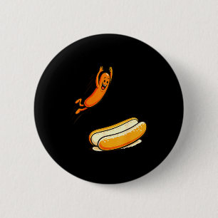 Hotdog high dive 6 cm round badge