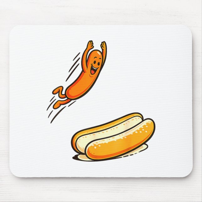 Hotdog high dive  mouse pad (Front)