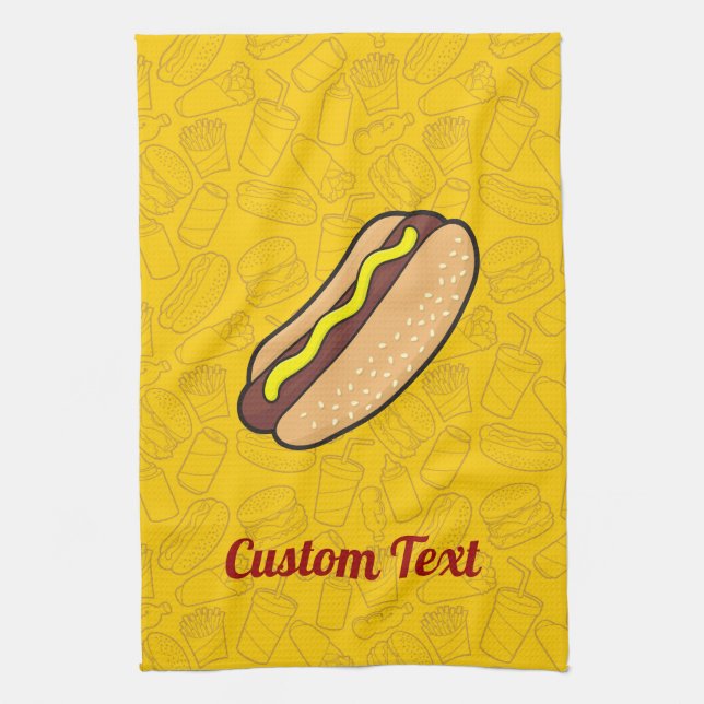 Hotdog Kitchen Towel (Vertical)