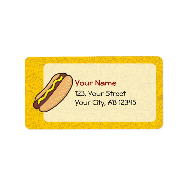 Hotdog Label (Front)