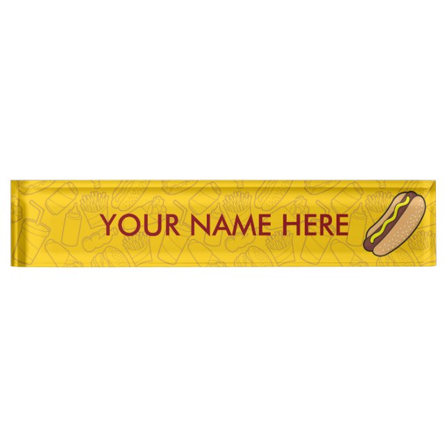 Hotdog Nameplate (Front)