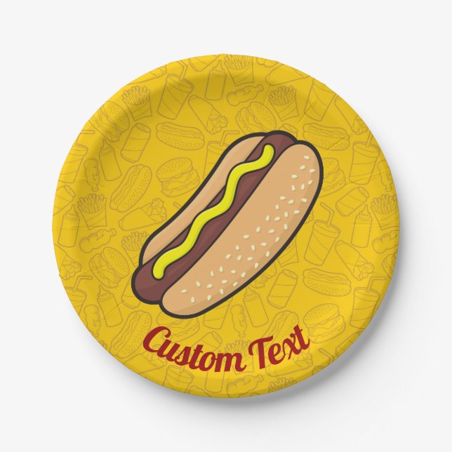 Hotdog Paper Plate (Front)