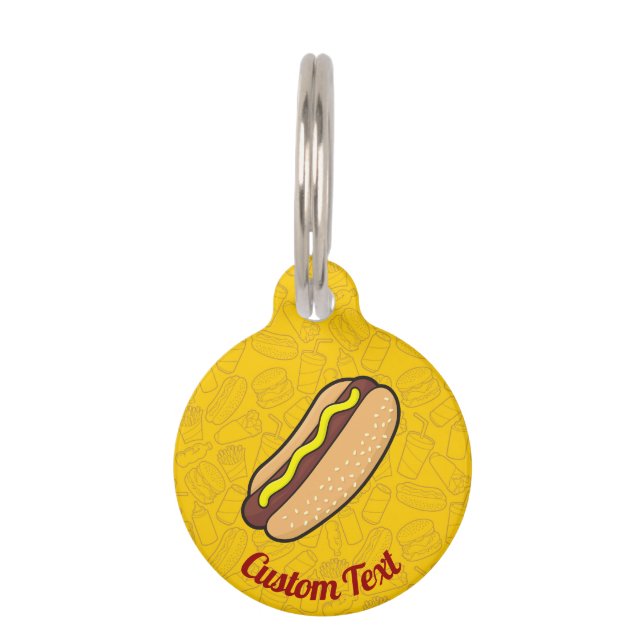 Hotdog Pet Tag (Front)