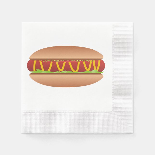 Hotdog picture napkin (Front)