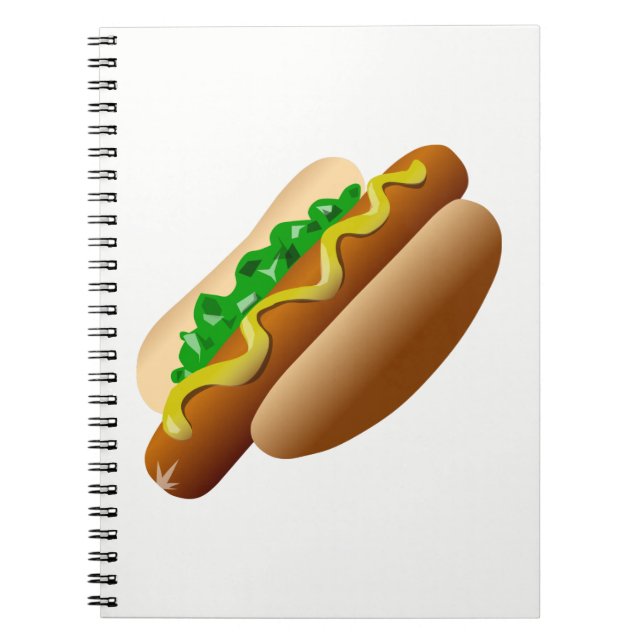 Hotdog Spiral Notebook (Front)