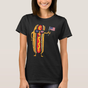 Hotdog Sunglasses American Flag USA  4th Of July F T-Shirt