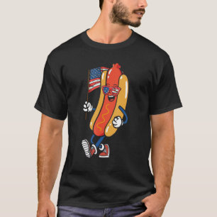 Hotdog Sunglasses American Flag USA 4th Of July F T-Shirt