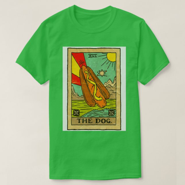 Hotdog Tarot Card T-Shirt (Design Front)