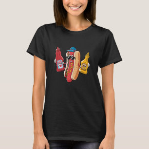 Hotdog Vendors Food Truck Catsup Mustard July 4th  T-Shirt