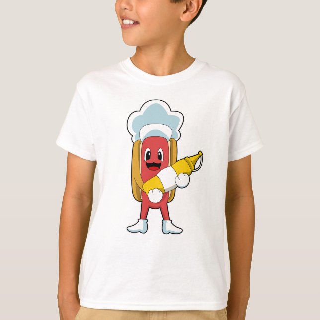 Hotdog with Mustard T-Shirt (Front)