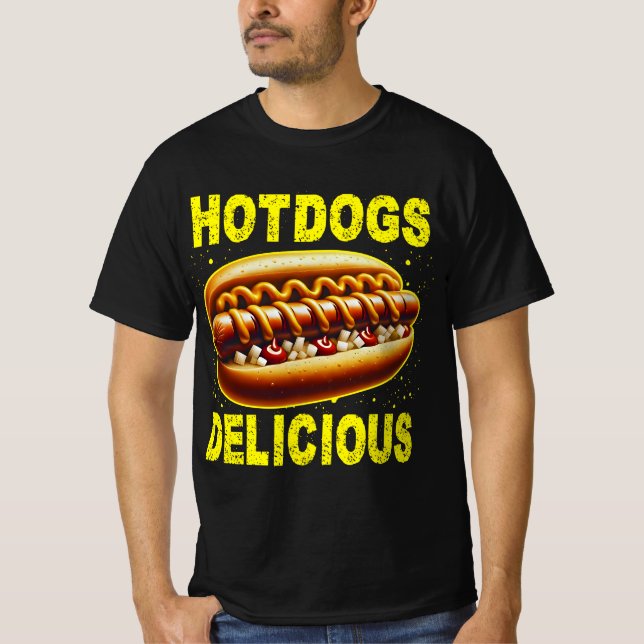 hotdogs delicious T-Shirt (Front)
