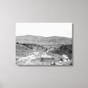 Hotel and Bathhouses in the Wiwalakahta Canyon Canvas Print