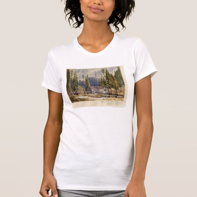 Hotel at the Grove of Mamoth Trees T-Shirt (Front)