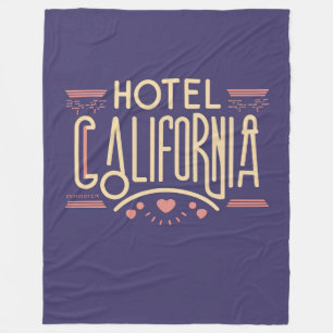 HOTEL CALIFORNIA EAGLES ICONIC SONG TITLE FLEECE BLANKET