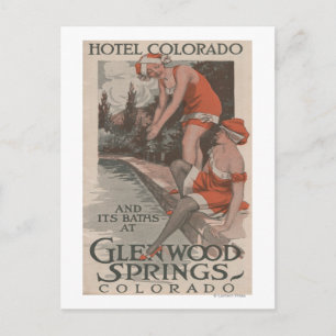 Hotel Colorado & Baths Poster Postcard
