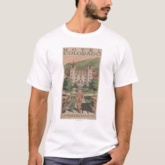 Hotel Colorado Travel Poster T-Shirt (Front)